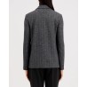 Harris Wharf London Blazer Salt & Pepper Herringbone på model
