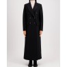 Harris Wharf London Long Tailored Coat Black på model