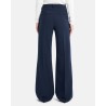 Dondup Janice Pant Navy bukser på model set bagfra