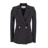 Pack shot af  Harris Wharf London Blazer Brown & Blue Houndstooth ternet blazer på neutral baggrund