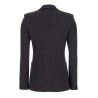 Pack shot af Harris Wharf London Blazer Brun og Blå Houndstooth ternet blazer bagfra