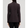 Harris Wharf London Blazer Brown & Blue Houndstooth på bagfra