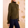Ulla Johnson Maisie Cashmere Bluse Hunter på model