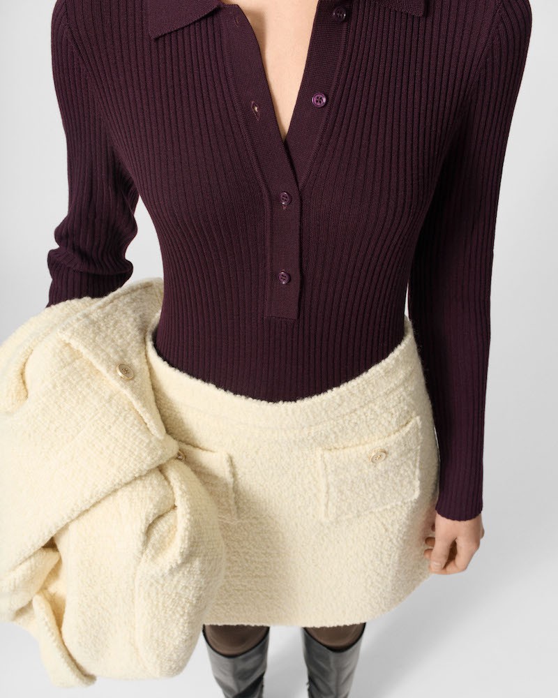 Close up af Lovechild 1979 Lisa Blouse Port Royale på model