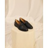Image af Angulus 1706 Penny Loafer sort flettet skind