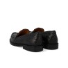 Angulus 1706 Penny Loafer sort flettet skind bagfra