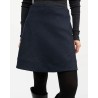 Close up af Skall Studio Fifi Skirt Navy Black nederdel på model