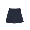 Pack shot af Skall Studio Fifi Skirt Navy Black på hvid baggrund