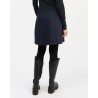 Skall Studio Fifi Skirt Navy Black nederdel på model set bagfra