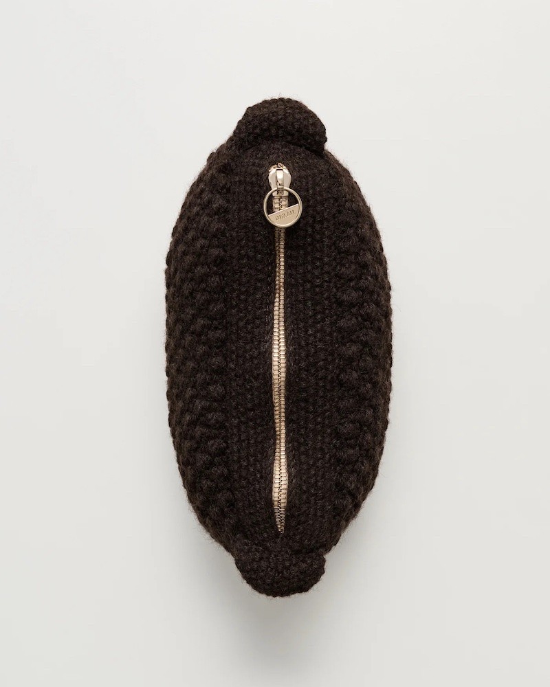 Aiayu Helen Classic Clutch Dark Brown
