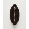 Aiayu Helen Classic Clutch Dark Brown