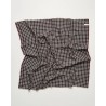 Pack shot af Aiayu Adelina Scarf Mix Brown ternet cashmere tørklæde på neutral baggrund