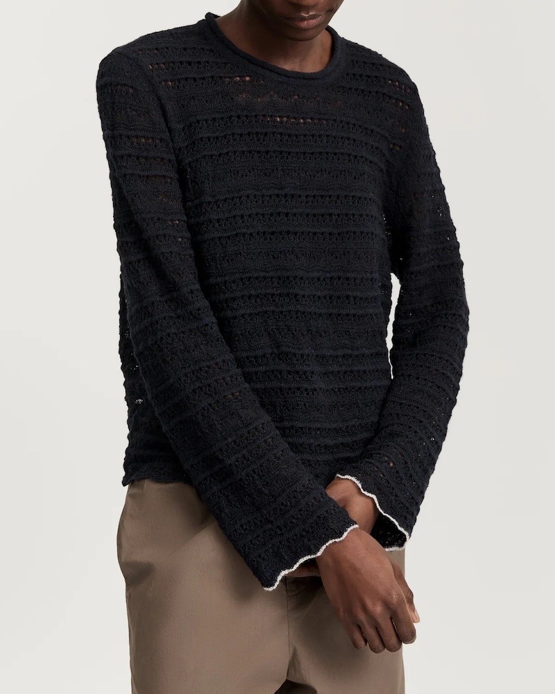 Aiayu Ramon Black Navy strik på model