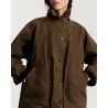Detalje billede af Aiayu Jay Coat Oilskin Bark på model