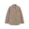 Aiayu Lynette Shirt Check Mix Fossil Ternet skjorte på hvid baggrund