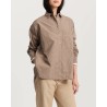 Aiayu Lynette Shirt Check Mix Fossil ternet skjorte på model