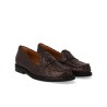 Pack shot af Angulus 1706 Penny Loafer Dark Brown på hvid baggrund