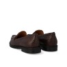 Pack shot af Angulus 1706 Penny Loafer Dark Brown på hvid baggrund