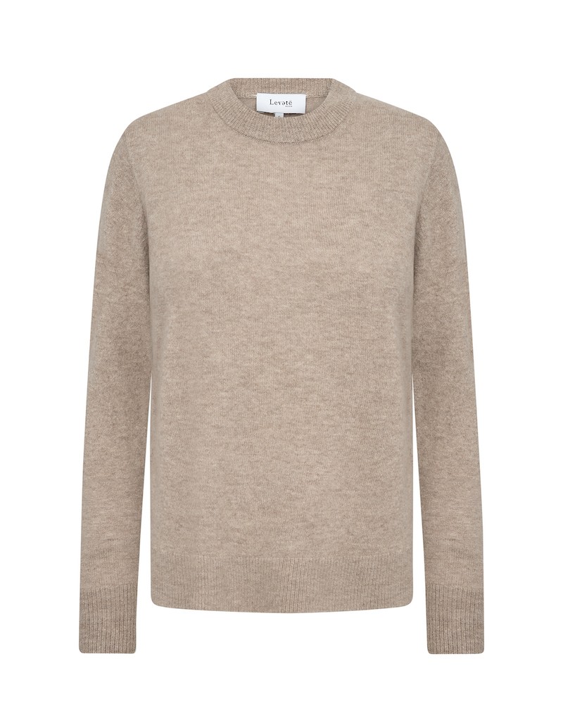 Pack shot af Leveté Room Eloise 2 Cashmere Beige Melange på hvid baggrund