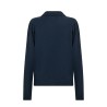 Pack shot af Leveté Room Eloise 12 Cardigan Denim Blue cashmere bagfra
