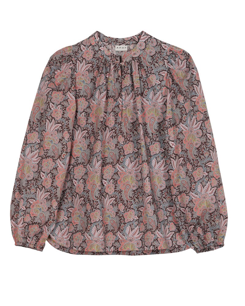 Pack shot af Apof Audrey Shirt Kaleidoscopic Liberty Skjorte på hvid baggrund