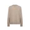 Pack shot af Leveté Room Eloise 5 Polo Beige Melange cashmere strik bagfra