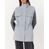 Model billede af Leveté Room Owa 30 Waistcoat Light Grey Melange
