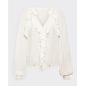 Pack shot af Gerard Darel Agnella Blouse Ecru på neutral baggrund