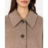 Detaljebillede af krave på Leveté Room Owa 25 Jacket Taupe