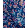 Close up af Audrey skjorte I Liberty Kazusa blomstret print