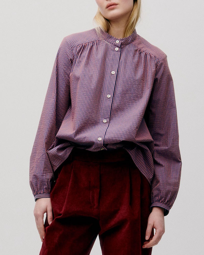 Modelbillede af Apof Nicole skjorte rollo print forfra
