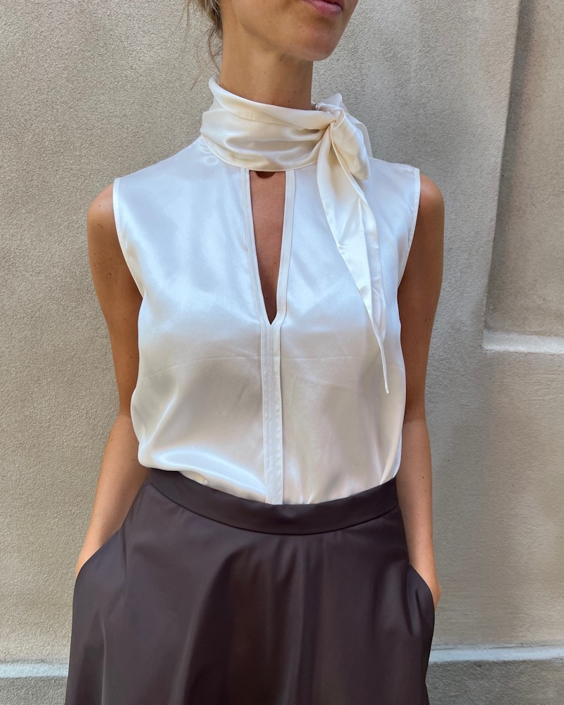 Modelbillede af Dorothee Schumacher Blouse Sense Of Shine Ecru
