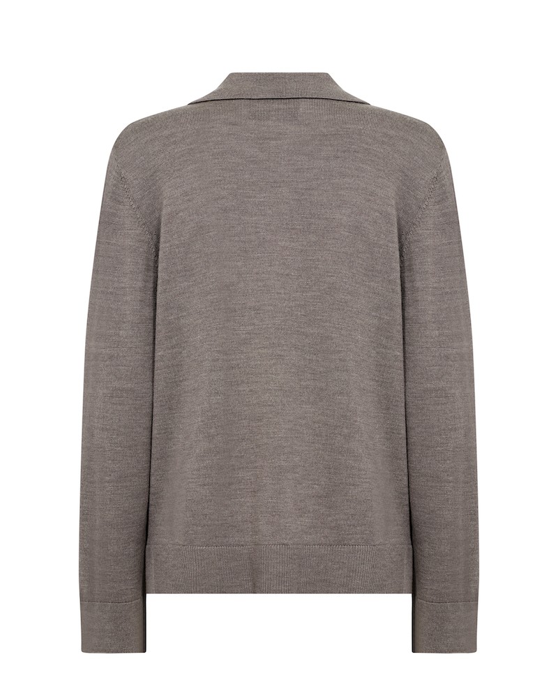 Pack shot af Leveté Room Ismaila 9 Pullover Taupe bagfra