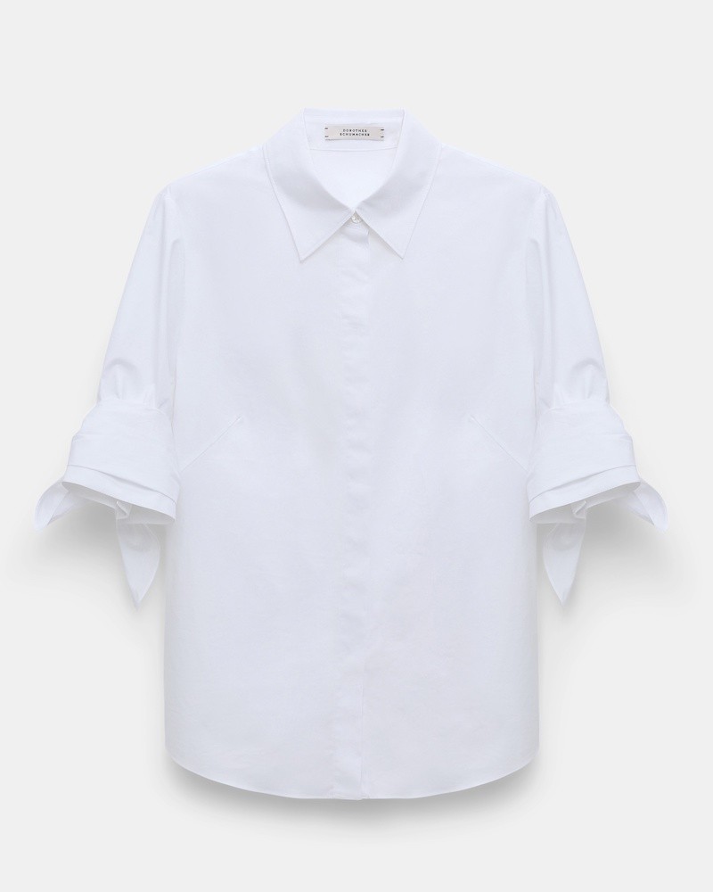 Pack shot af Dorothee Schumacher Shirt Pure Power White på neutral baggrund