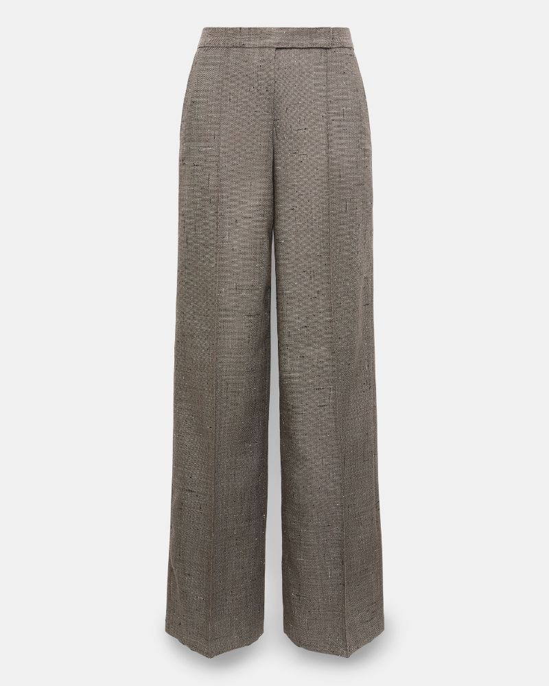 Pack shot af Dorothee Schumacher Casual Attraction tweed pants på neutral baggrund
