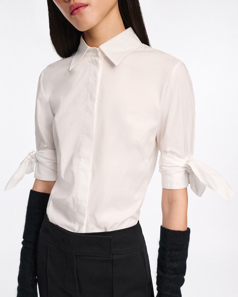 Modelbillede af Dorothee Schumacher Shirt Pure Power White hvid skjorte