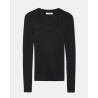Pack shot af Dorothee Schumacher Sort Urban merino pullover på neutral baggrund