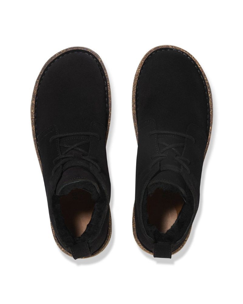 Pack shot af Birkenstock Uppsala Mid Shearling Suede Black