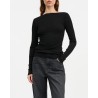Model billede af Skall Studio Amy wide neck merino uld t-shirt