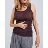 Model billede af Seamless Basic Bella bomuld top java mørkebrun