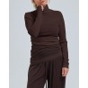 Model billede af Seamless Basic Lola Woolen Dark Brown