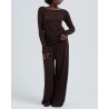 Seamless Basic Jade Wool Dark Brown