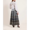 Model billede af Scarlett Poppies Drift Lang nederdel Vanilla/Olive Black