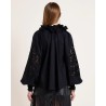 Scarlett Poppies Antonina Top Onyx Black på model set bagfra