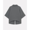 Pack shot af MKDT Studio Bailee Crepe Georgette Anthracit på hvid baggrund