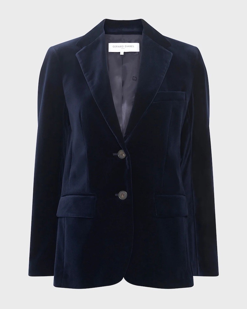 Pack shot af Gerard Darel Nirina Blazer Navy på neutral baggrund