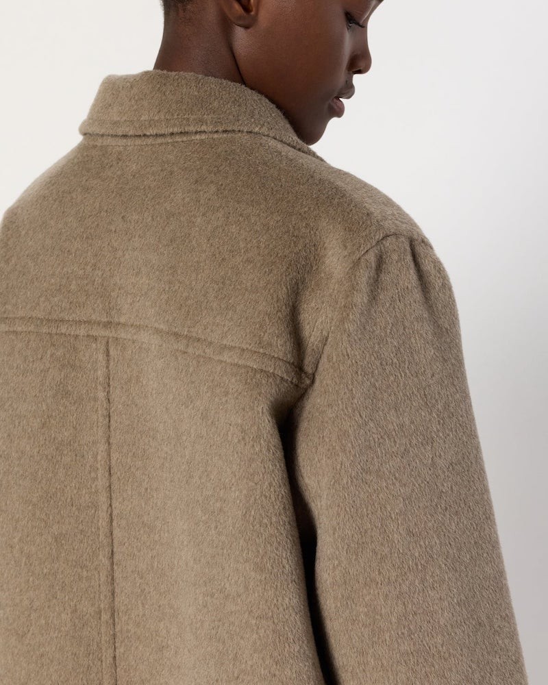 Model billede af Gerard Darel Megane Coat Taupe