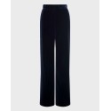 Pack shot af Gerard Darel Clotilde Trouser Marine velour på neutral baggrund