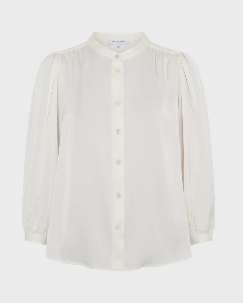 Pack shot af Gerard Darel Alicia Blouse Ecru på neutral baggrund
