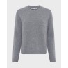 Pack shot af Gerard Darel grå Emelyne cashmere strik trøje på neutral baggrund